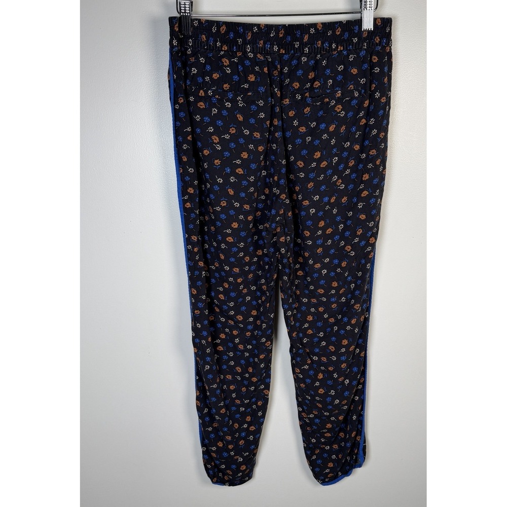 Madewell Track Crop Trousers Prairie Floral Posies Black Multicolor Size Small - Picture 4 of 13